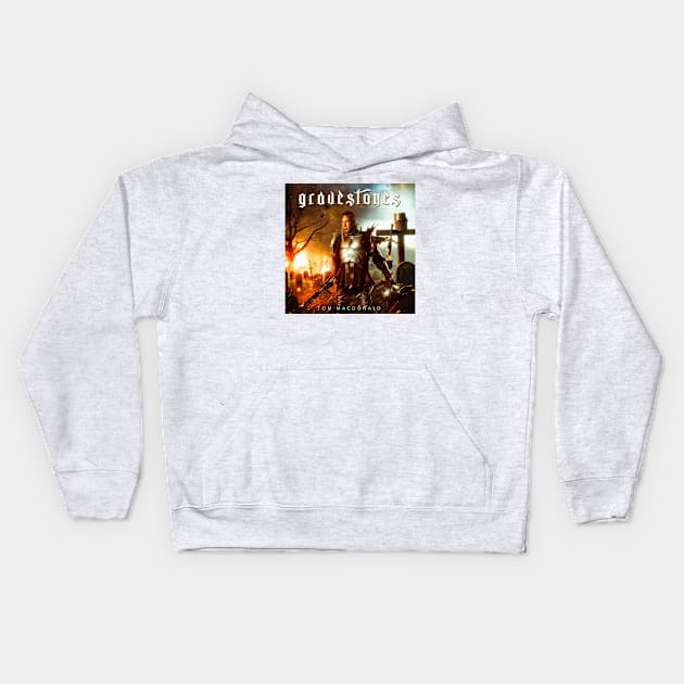 Tom MacDonald Gravestones Album Cover Kids Hoodie by Mey X Prints